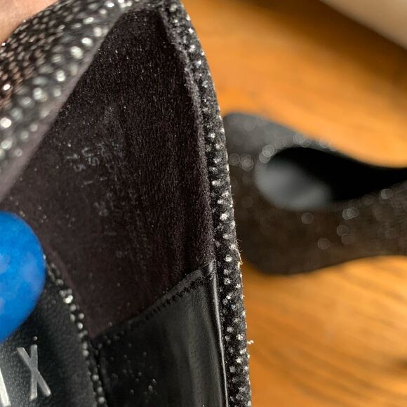 Mix No. 6 Black Shimmer Platform Formal Heels - Picture 8 of 11